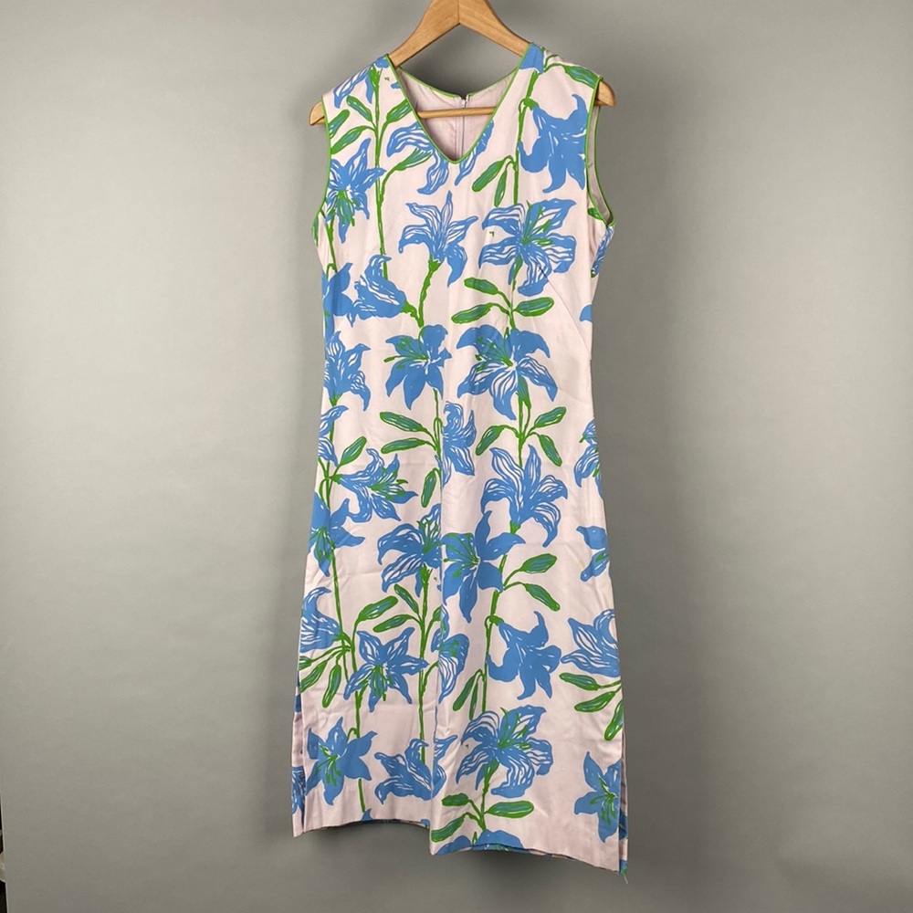 Vintage The Vested Gentress 1970s Floral Shift Dress Size 10